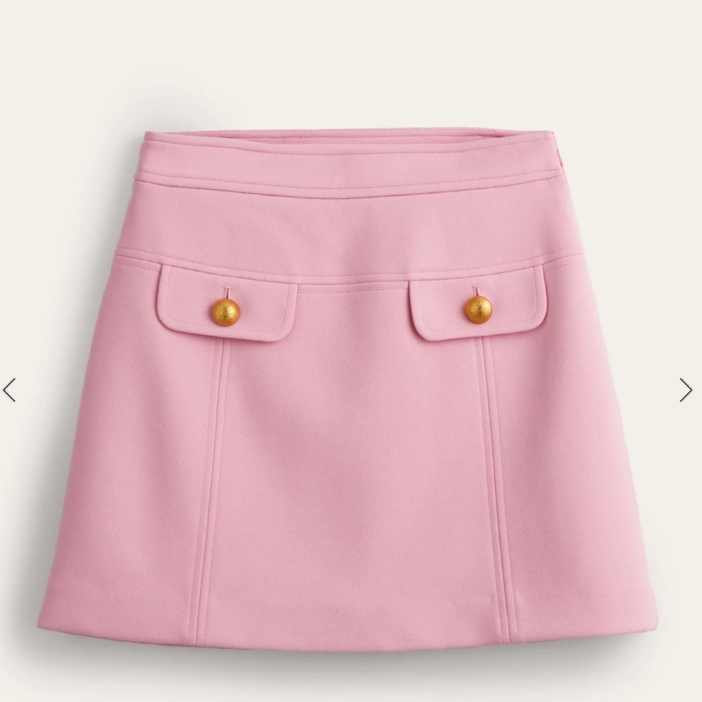NWT Boden Tailored A-Line Mini Skirt - SASSY pink :)